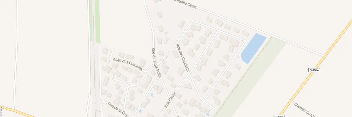 Plan du 34 Rue des Crochets à Montbré