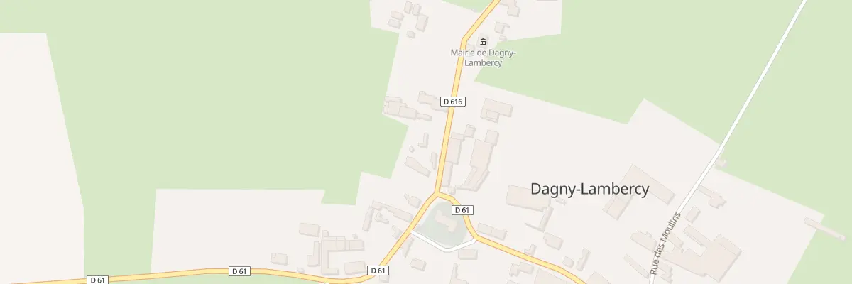 Plan du 1 Rue de Verdun à Dagny-Lambercy