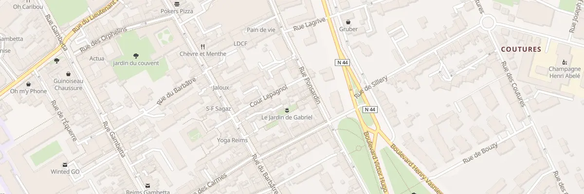 Plan du 114 Rue Ponsardin à Reims