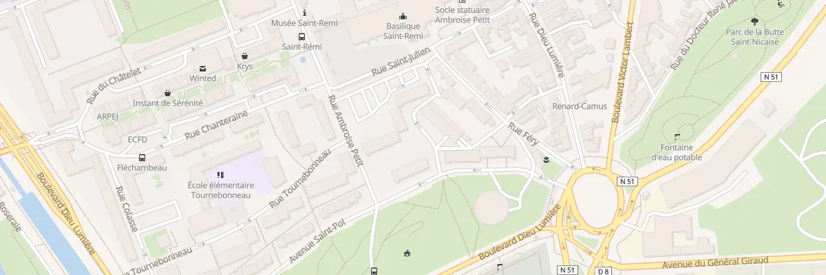 Plan du 43 Av Saint-Pol à Reims