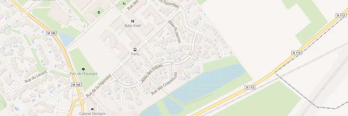 Plan du 221 All des Frênes à Saint-Brès