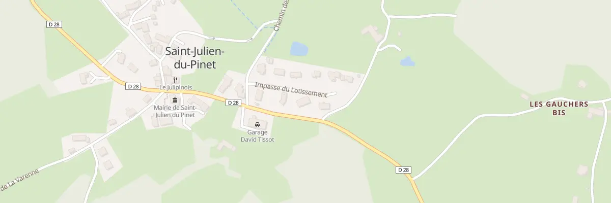 Plan du 90 Imp du Lotissement à Saint-Julien-du-Pinet