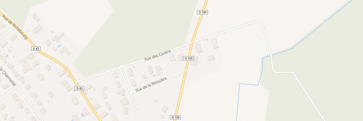 Plan du 2 Rue de la Boissiere à Saint-Pouange