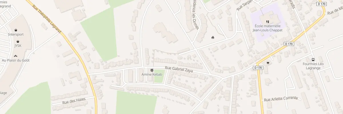 Plan du 36 Rue Gabriel Zaya à Fourmies