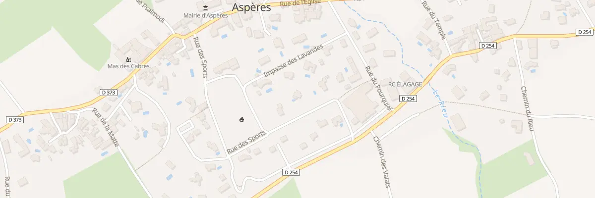 Plan du 5 Rue du Terrain de Sports à Aspères