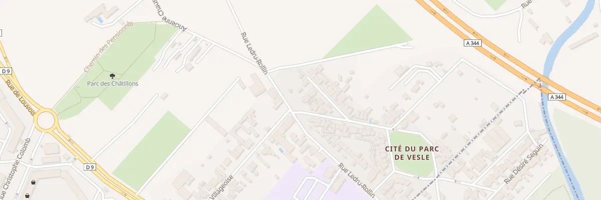 Plan du 201 Rue Ledru-Rollin à Reims