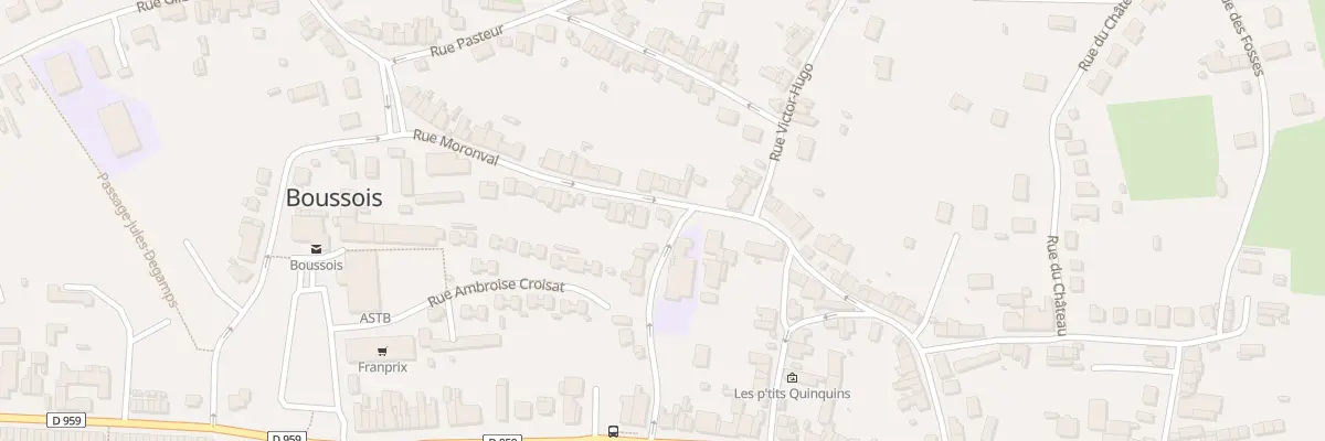 Plan du 19 Rue Moronval à Boussois