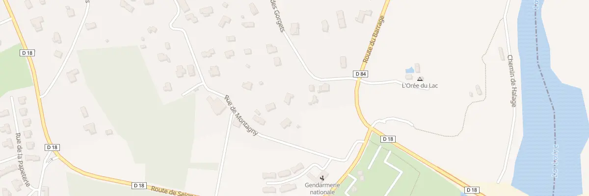 Plan du 525 Rue de Montagny à Villerest
