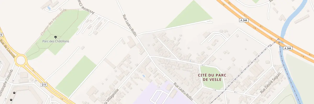 Plan du 203 Rue Ledru-Rollin à Reims