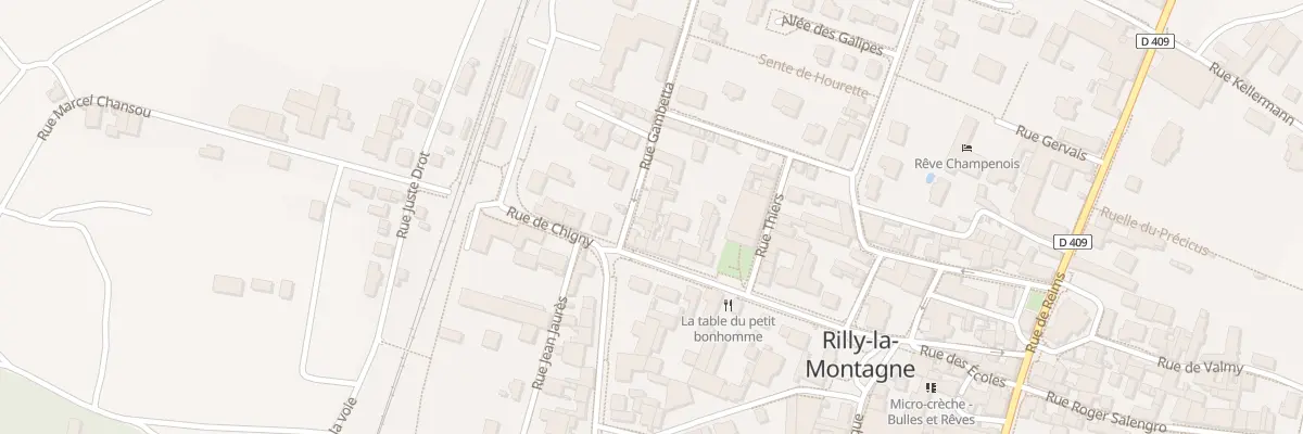 Plan du 2 Rue Gambetta à Rilly-la-Montagne