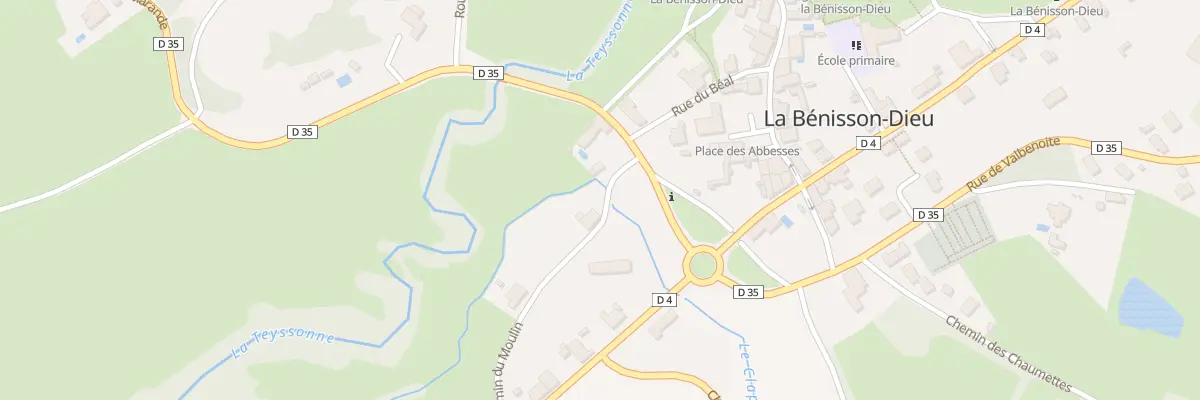 Plan du 4 Che du Moulin à La Bénisson-Dieu