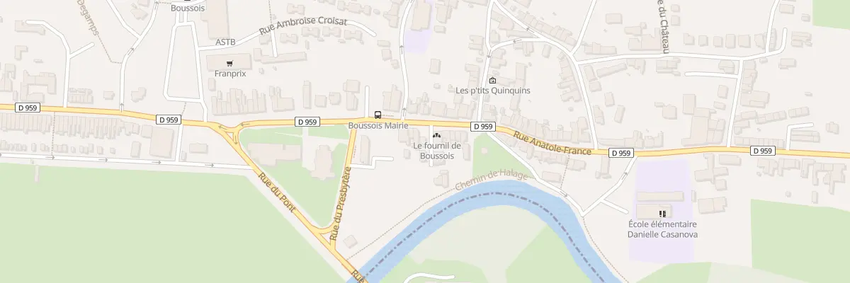 Plan du 8B Rue Anatole France à Boussois