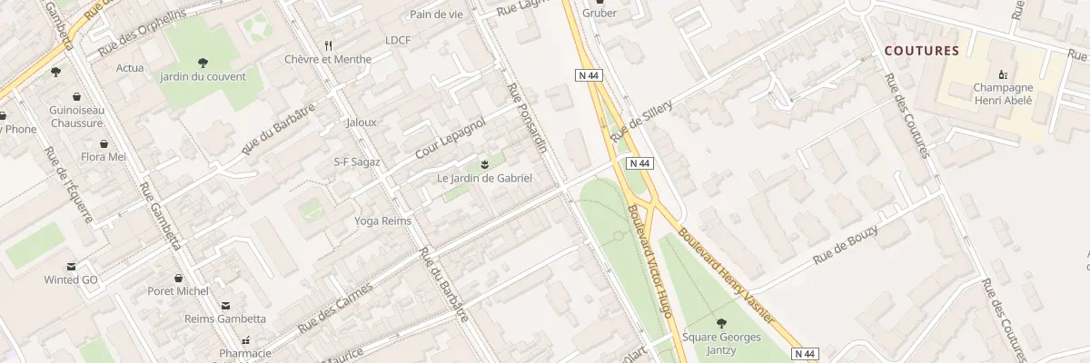 Plan du 122 Rue Ponsardin à Reims