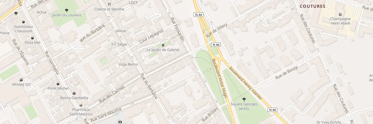 Plan du 124 Rue Ponsardin à Reims