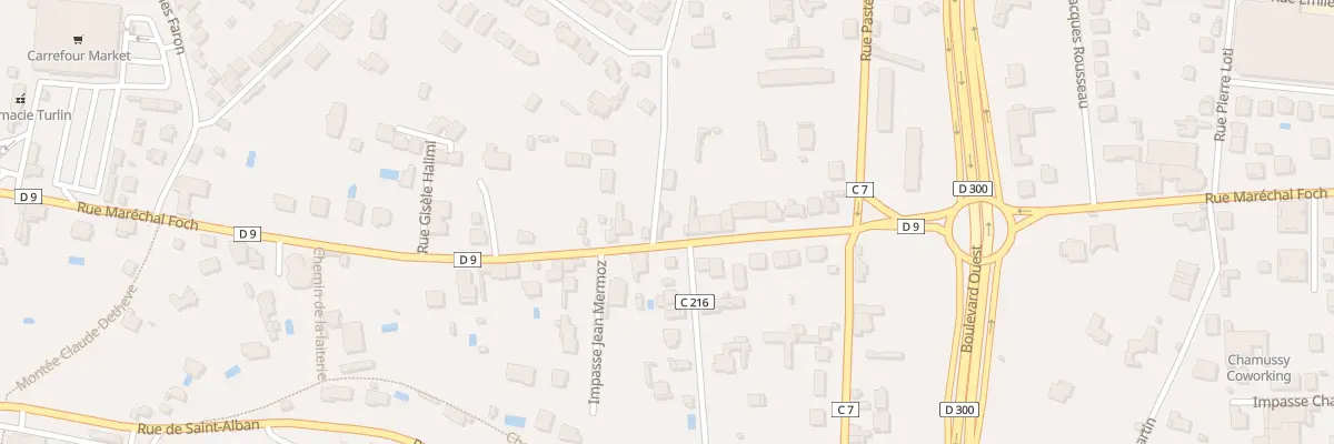 Plan du 718 Rue Marechal Foch à Riorges