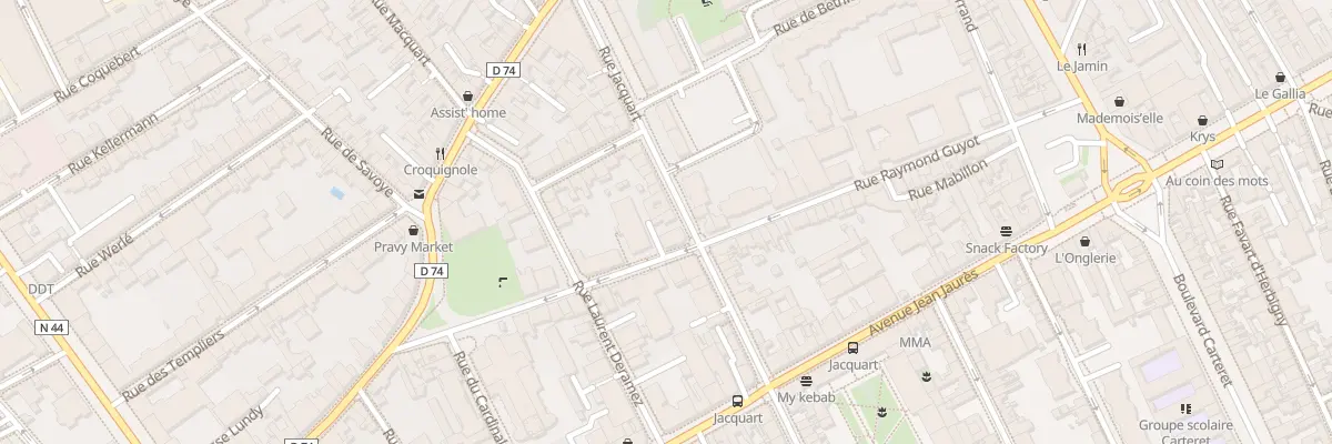 Plan du 13 Rue Jacquart à Reims