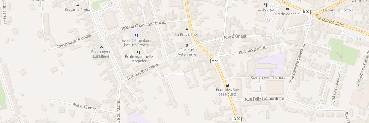 Plan du 22 Rue des Rousseaux à Fourmies