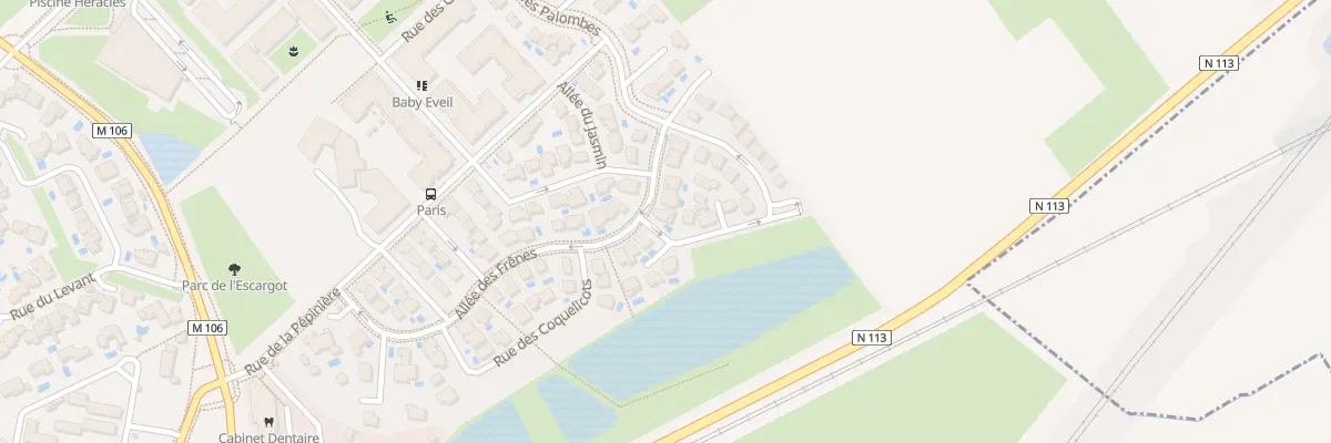 Plan du 284 All des Frênes à Saint-Brès