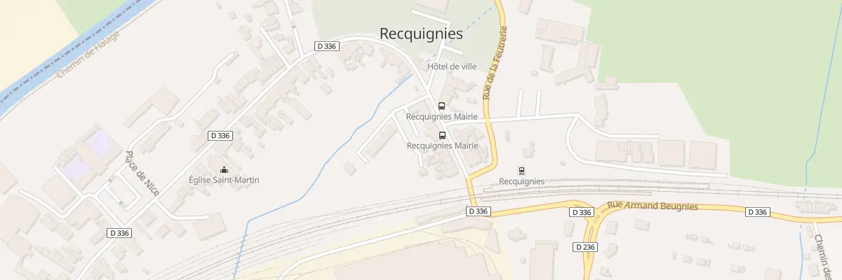 Plan du 11B Rue de la Gare à Recquignies