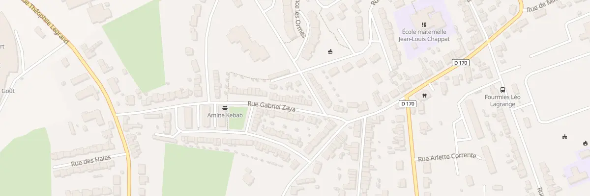 Plan du 16 Rue Gabriel Zaya à Fourmies