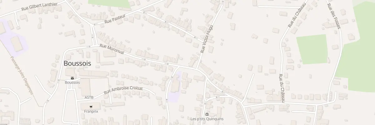 Plan du 1 Rue Victor Hugo à Boussois