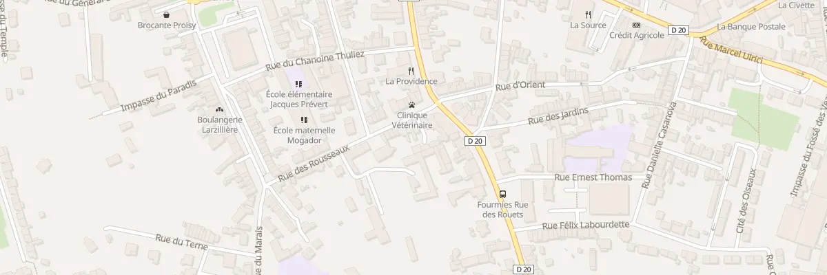 Plan du 24 Rue des Rousseaux à Fourmies
