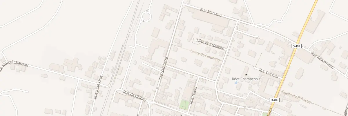 Plan du 12 Rue Gambetta à Rilly-la-Montagne
