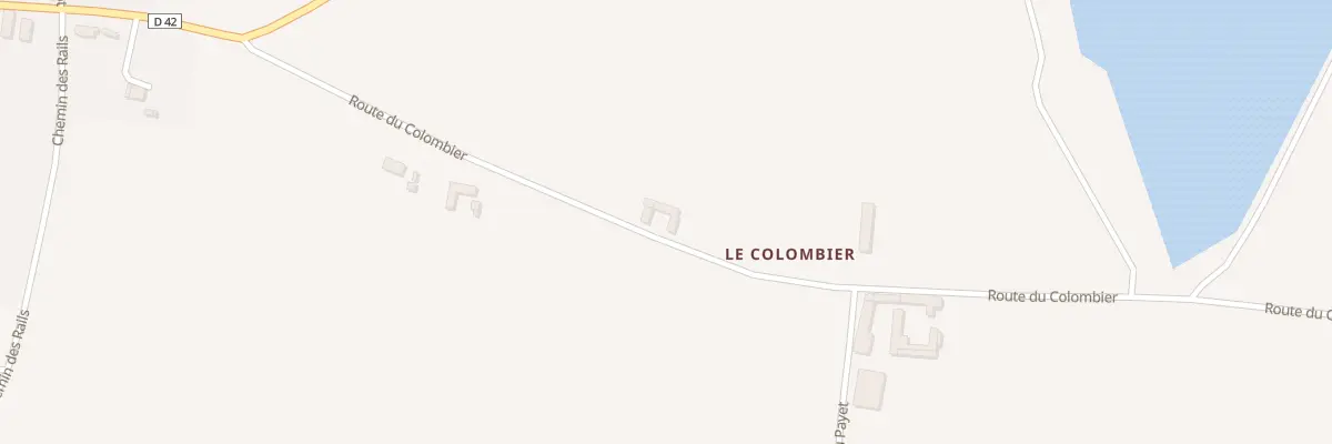 Plan du 343 Rte du Colombier à Bussy-Albieux