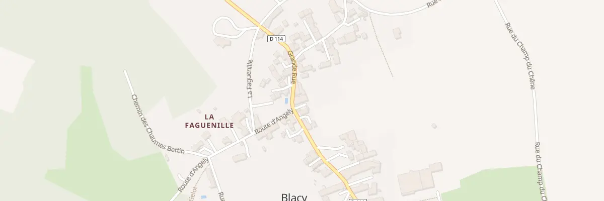Plan du 30 Gr Grande Rue à Blacy