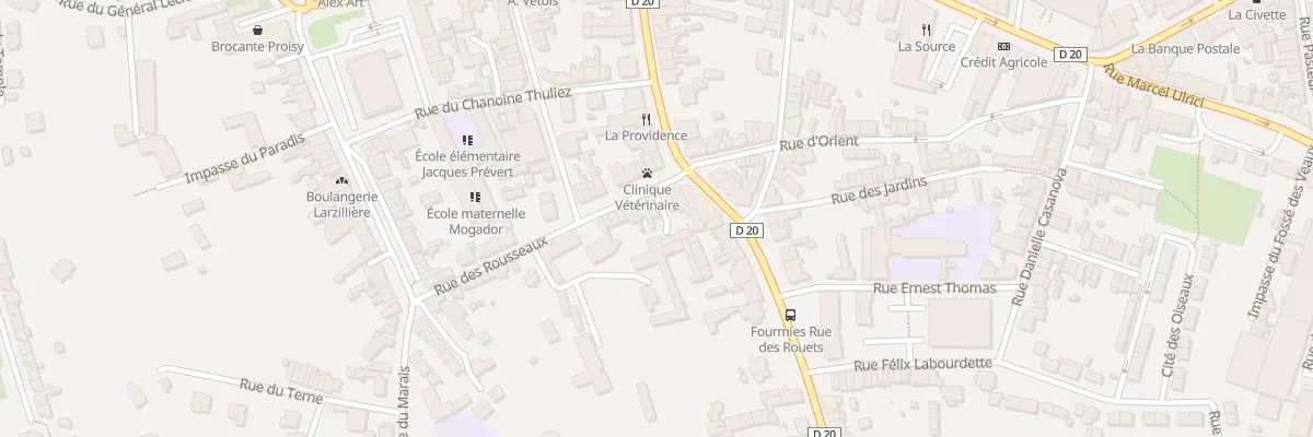 Plan du 26A Rue des Rousseaux à Fourmies