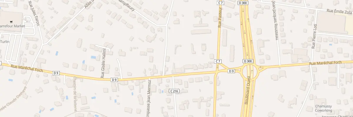 Plan du 696 Rue Marechal Foch à Riorges