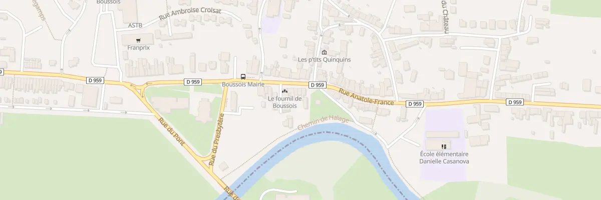 Plan du 18 Rue Anatole France à Boussois