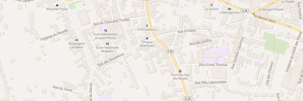 Plan du 26 Rue des Rousseaux à Fourmies