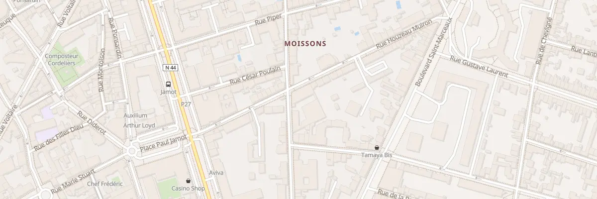 Plan du 14 Rue Houzeau Muiron à Reims