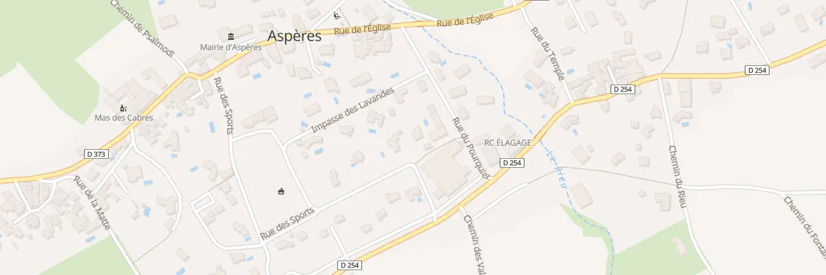 Plan du 5161 Rue du Terrain de Sports à Aspères