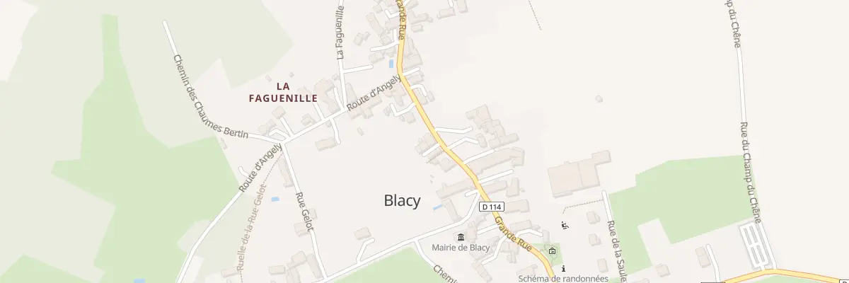 Plan du 33 Gr Grande Rue à Blacy