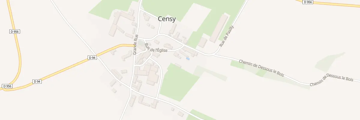 Plan du 4 Rue de l’Eglise à Censy
