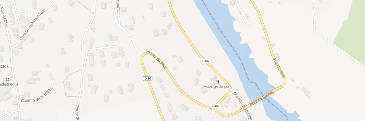 Plan du 696 Che du Halage à Villerest
