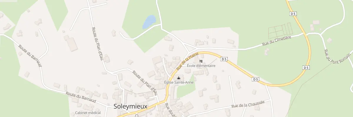 Plan du 115 Rte de la Plaine à Soleymieux