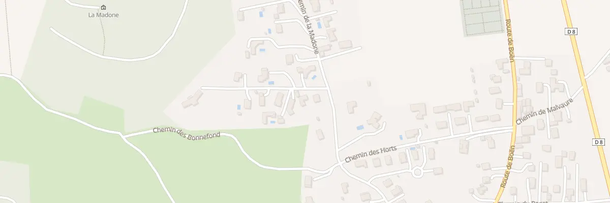 Plan du 33 All du Purchon à Champdieu