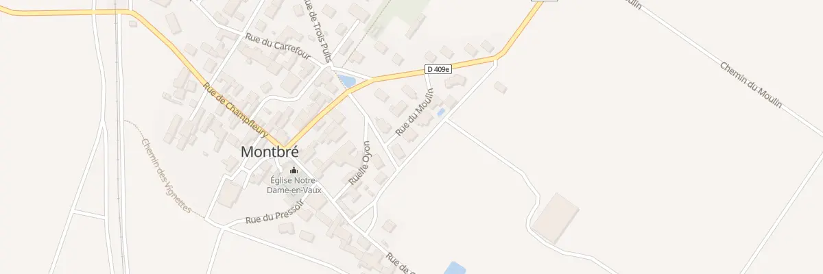 Plan du 4 Rue du Moulin à Montbré