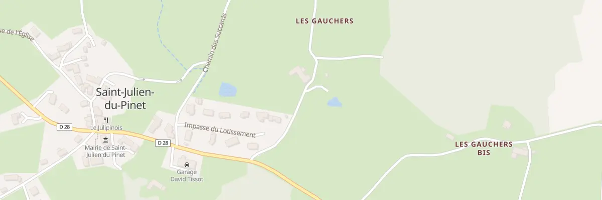 Plan du 5025 Les Gauchers à Saint-Julien-du-Pinet