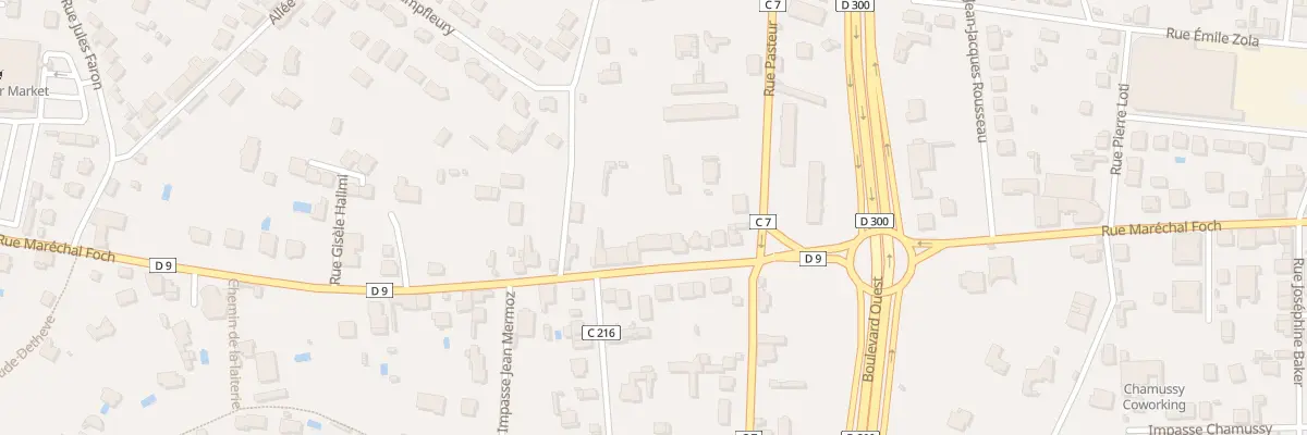 Plan du 654 Rue Marechal Foch à Riorges