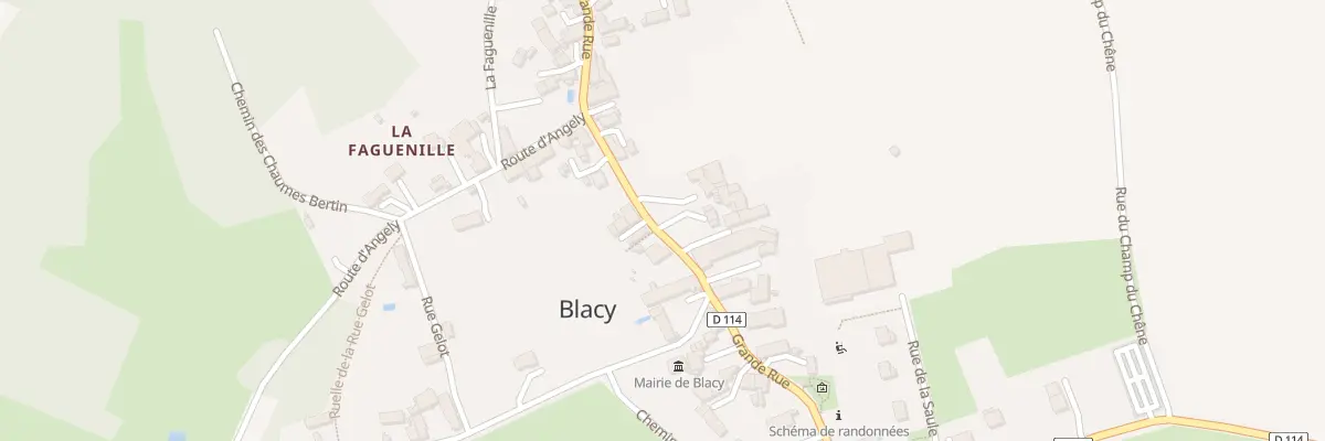 Plan du 3 Imp du Centre à Blacy