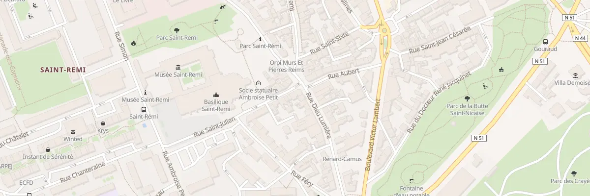 Plan du 1 Rue Saint-Julien à Reims