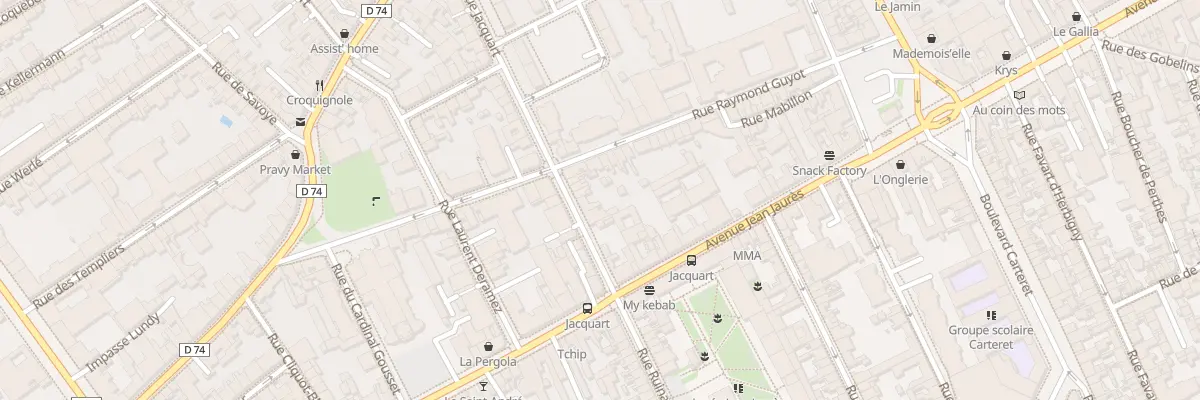 Plan du 8 Rue Jacquart à Reims