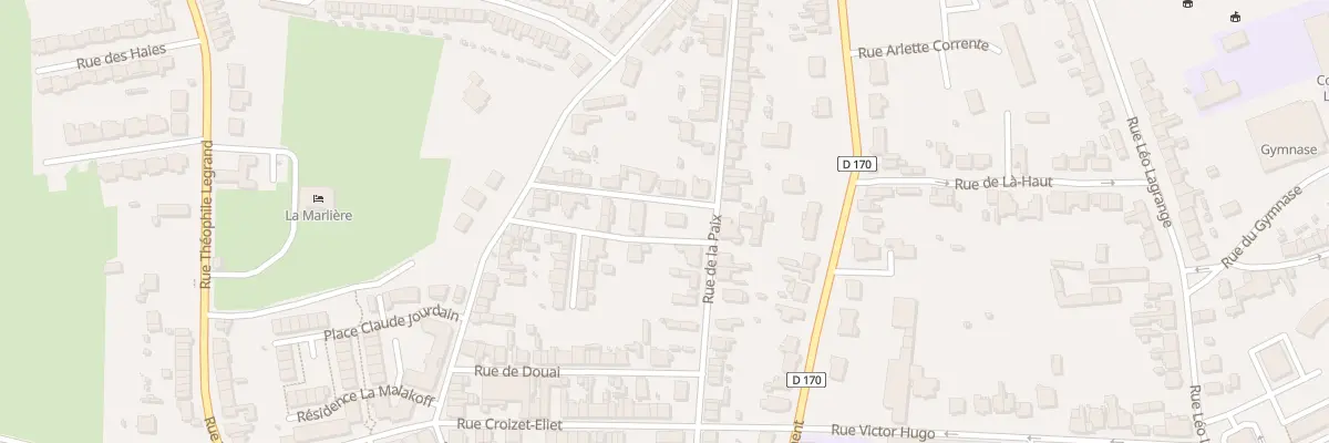 Plan du 9 Rue d’Avesnes à Fourmies