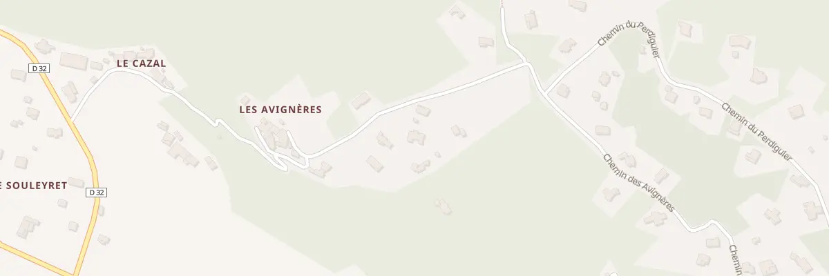 Plan du 643A Che des Avigneres à Cendras