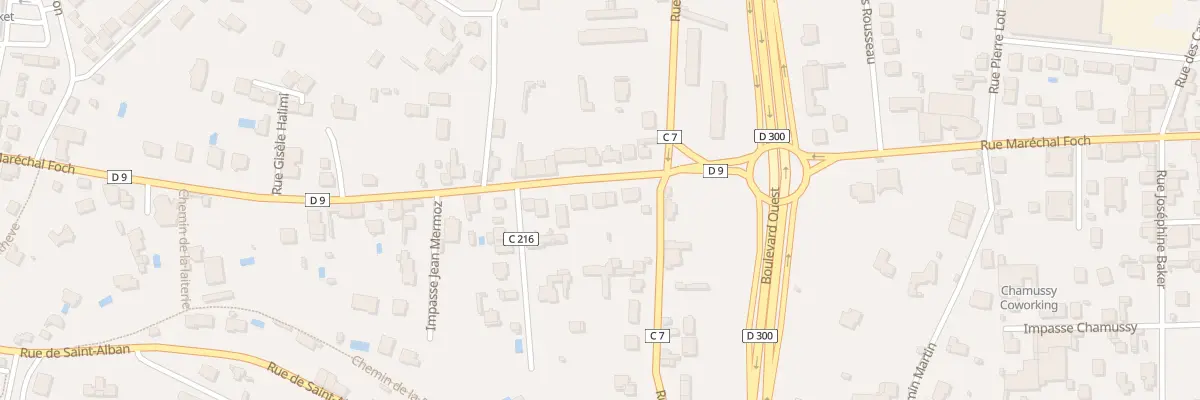 Plan du 637 Rue Marechal Foch à Riorges
