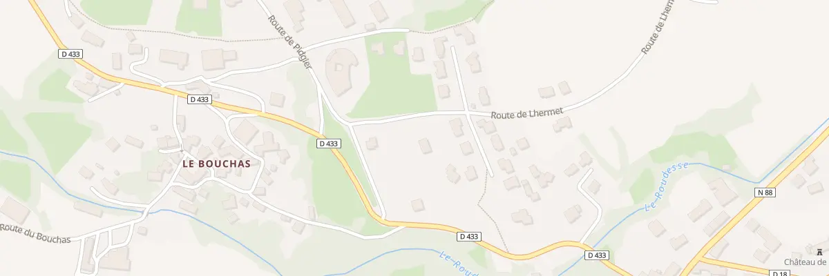 Plan du 72 Rte de Lhermet à Saint-Hostien